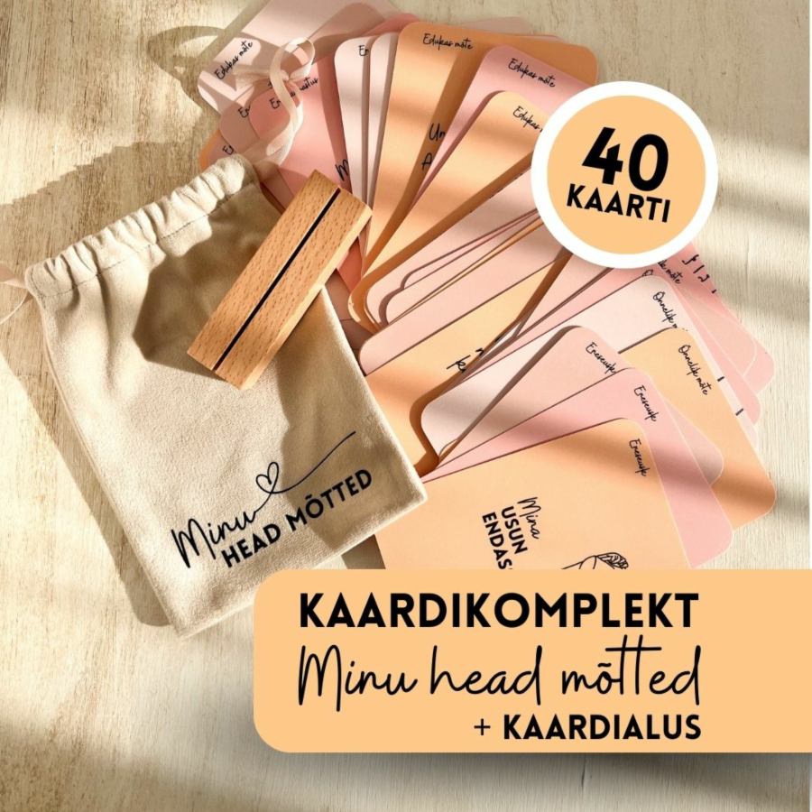 KAARDIKOMPLEKT "Minu head mõtted" + kaardialus
