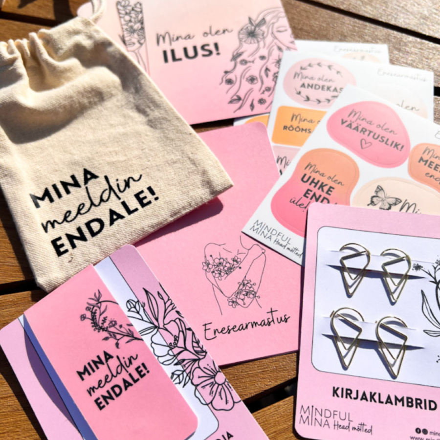 MINI KOMPLEKT Märkmiku aksessuaarid - Enesearmastus