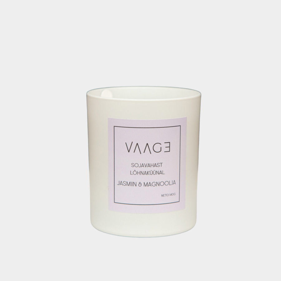 Sojavahast lõhnaküünal "Jasmiin&magnoolia" 140 g